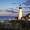Cliffside Lighthouse Retreat Mural Wallpaper - pure wallpaper artwork