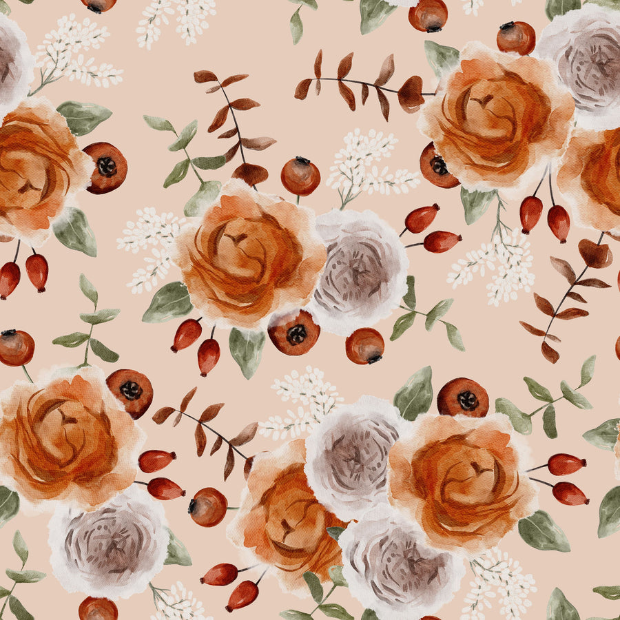 November Berries Mural Wallpaper