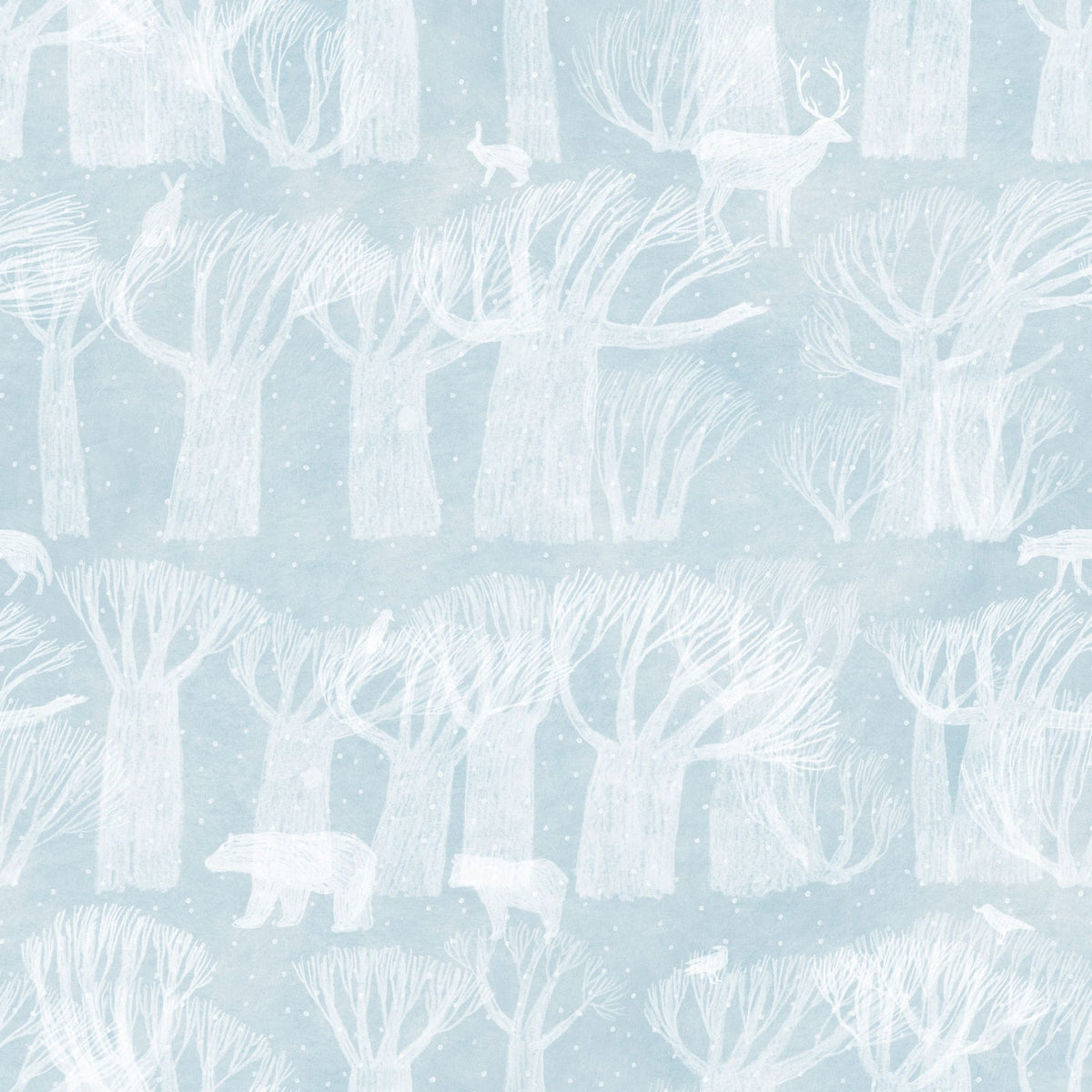 Winter Forest Mural Wallpaper - pure wallpaper artwork