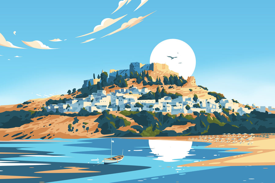 Travel Rhodes Mural Wallpaper