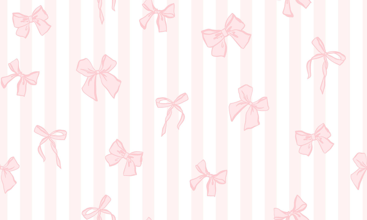 Coquette Stripes Pink Mural Wallpaper - pure wallpaper artwork