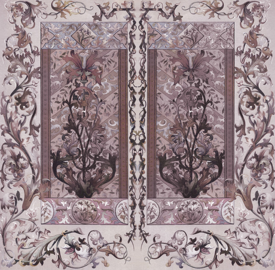 Plant Fantasy Ornament, Rose Mural Wallpaper