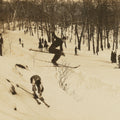Vintage Skiing Mural Wallpaper - pure wallpaper artwork
