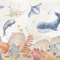 Ocean Paradise, Beige Mural Wallpaper - pure wallpaper artwork