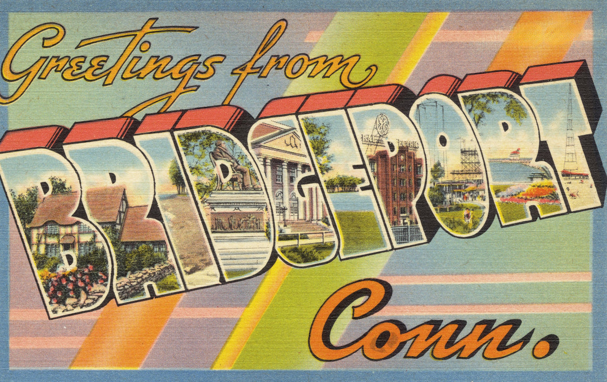 Greetings From Bridgeport Mural Wallpaper - pure wallpaper artwork