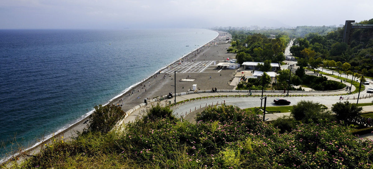 Coastal Promenade Mural Wallpaper - pure wallpaper artwork