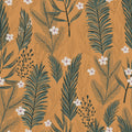 Spruce and Blooms Mural Wallpaper - pure wallpaper artwork
