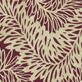Leaf Wave Claret Mural Wallpaper - pure wallpaper artwork