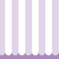 Scalloped Circus Stripes, Lavender Mural Wallpaper - pure wallpaper artwork