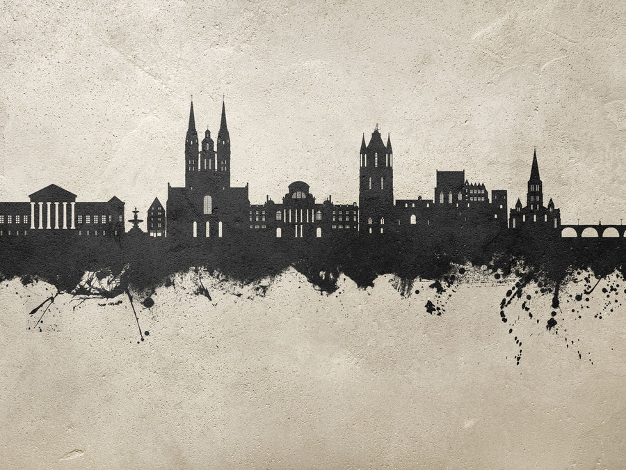 Angers France Skyline Concrete Mural Wallpaper