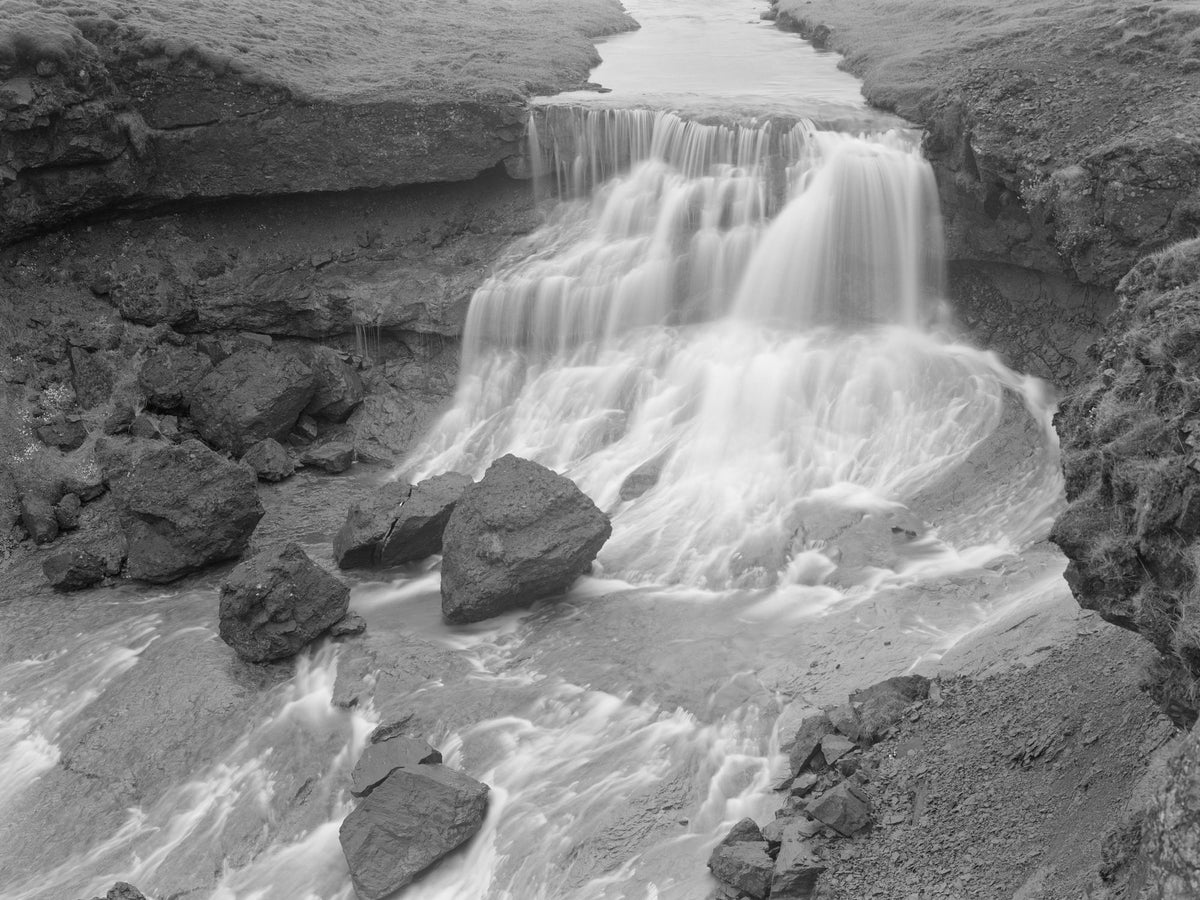 Waterfall Along the Fjarthra River Mural Wallpaper - pure wallpaper artwork