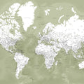 World Map Cities - Pacheco Mural Wallpaper - pure wallpaper artwork
