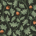 Oak & Acorns, Dark Mural Wallpaper - pure wallpaper artwork
