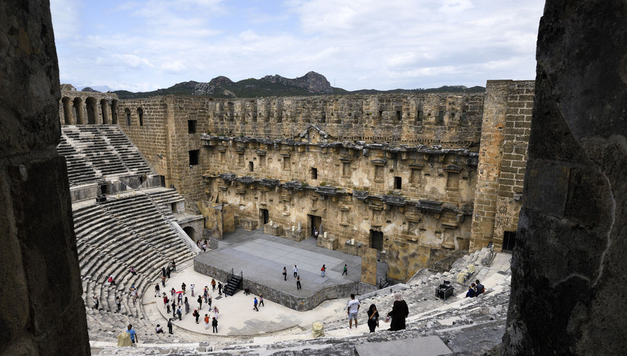 Ancient Stone Theatre Mural Wallpaper