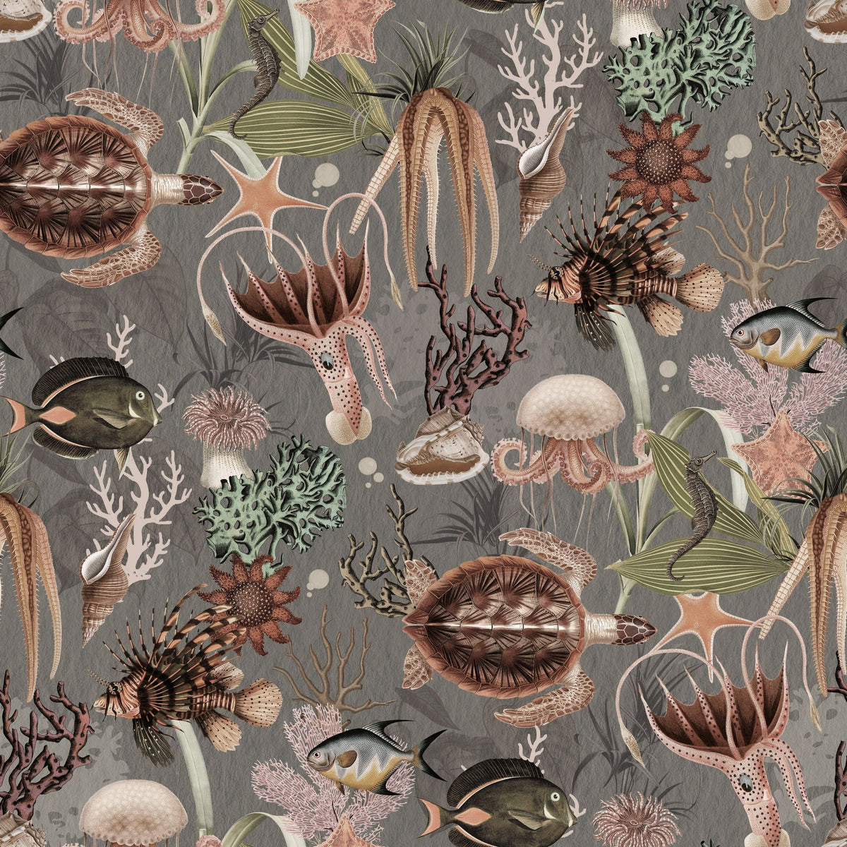 Deep Sea, Smoke Mural Wallpaper - pure wallpaper artwork