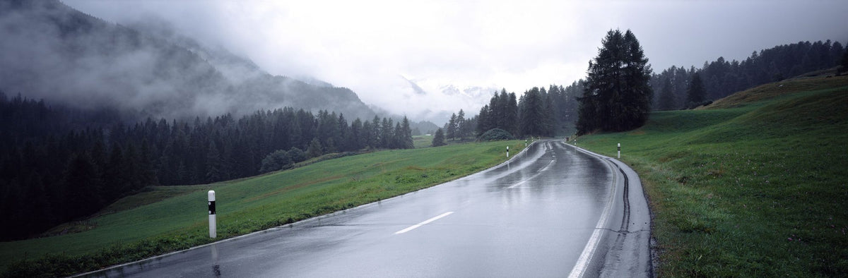 Misty Mountain Passage Mural Wallpaper - pure wallpaper artwork