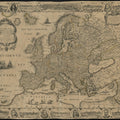 Map of Europe 1668 Mural Wallpaper - pure wallpaper artwork