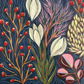 Enchanted Floral Forest Mural Wallpaper - pure wallpaper artwork