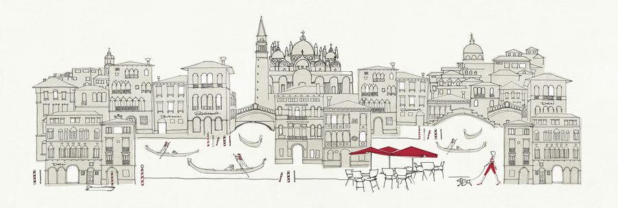 World Cafe Venice Mural Wallpaper