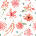 Paradise Flowers Mural Wallpaper - pure wallpaper artwork