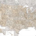 US Map Detailed - Abey Mural Wallpaper - pure wallpaper artwork