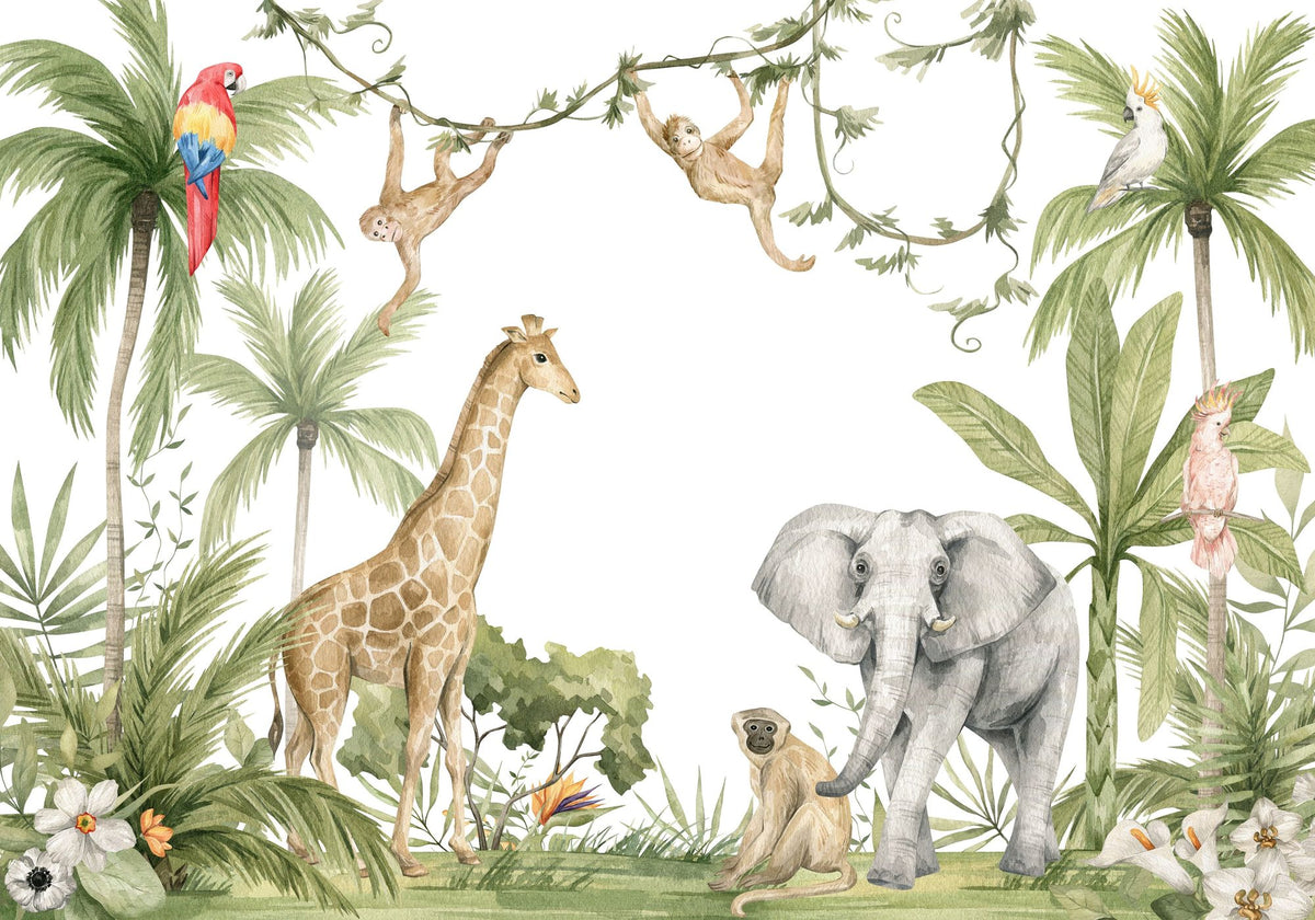 Mighty Jungle Mural Wallpaper - pure wallpaper artwork