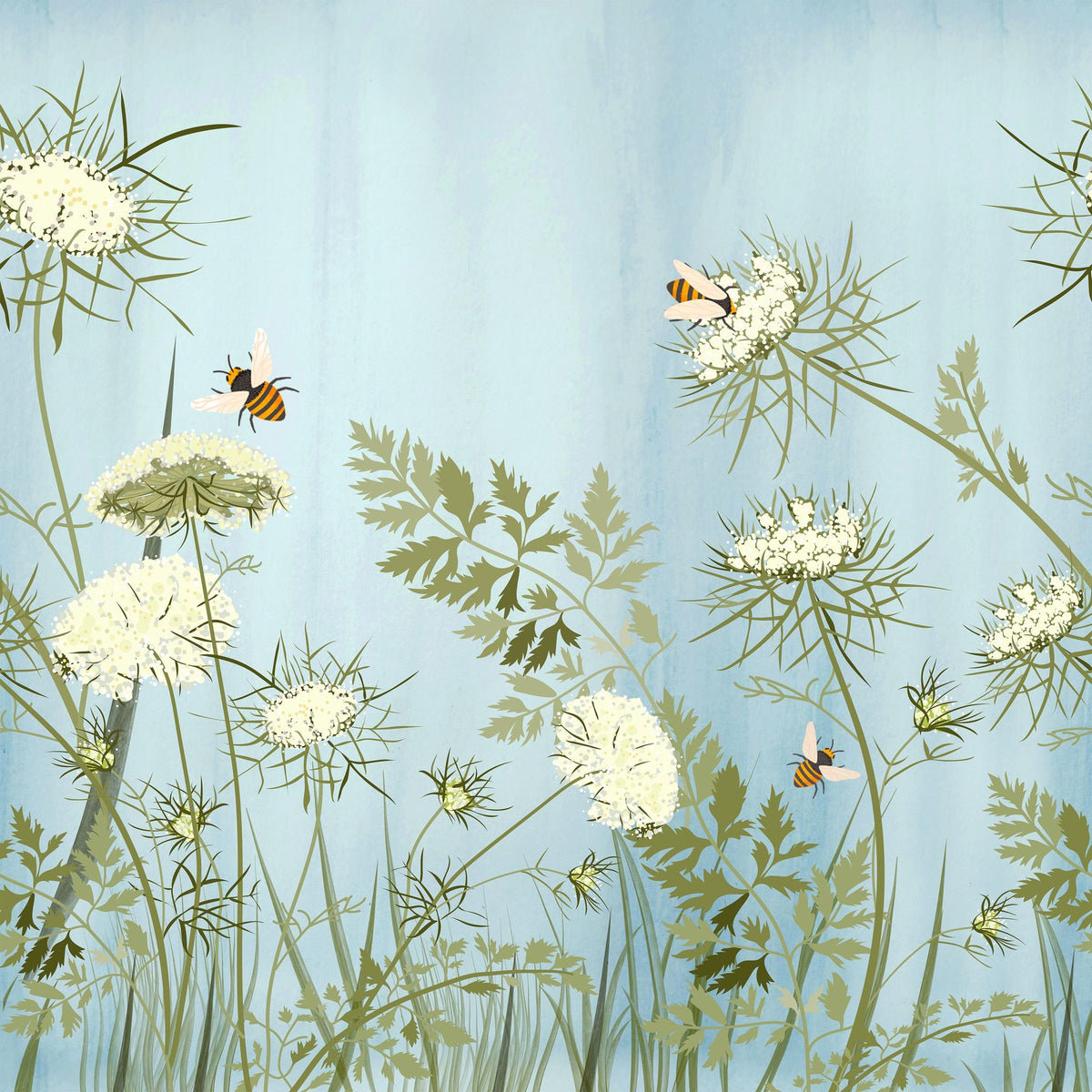 Queen Annes, Sky Mural Wallpaper - pure wallpaper artwork