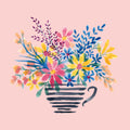 Fun Florals I Mural Wallpaper - pure wallpaper artwork