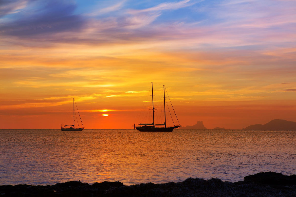 Ibiza Sunset Mural Wallpaper - pure wallpaper artwork