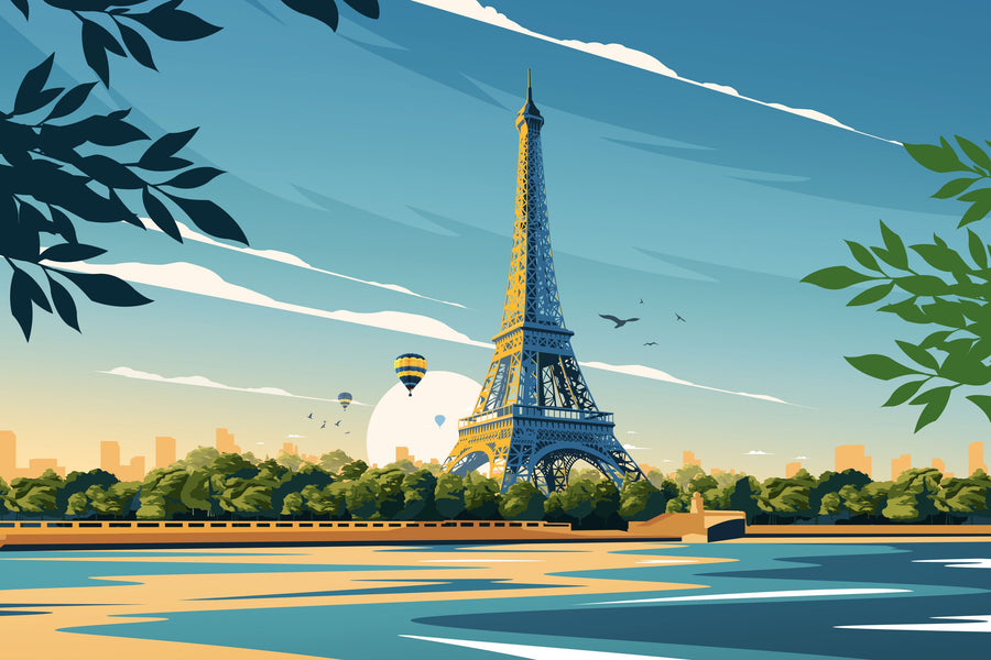 Travel Paris Mural Wallpaper
