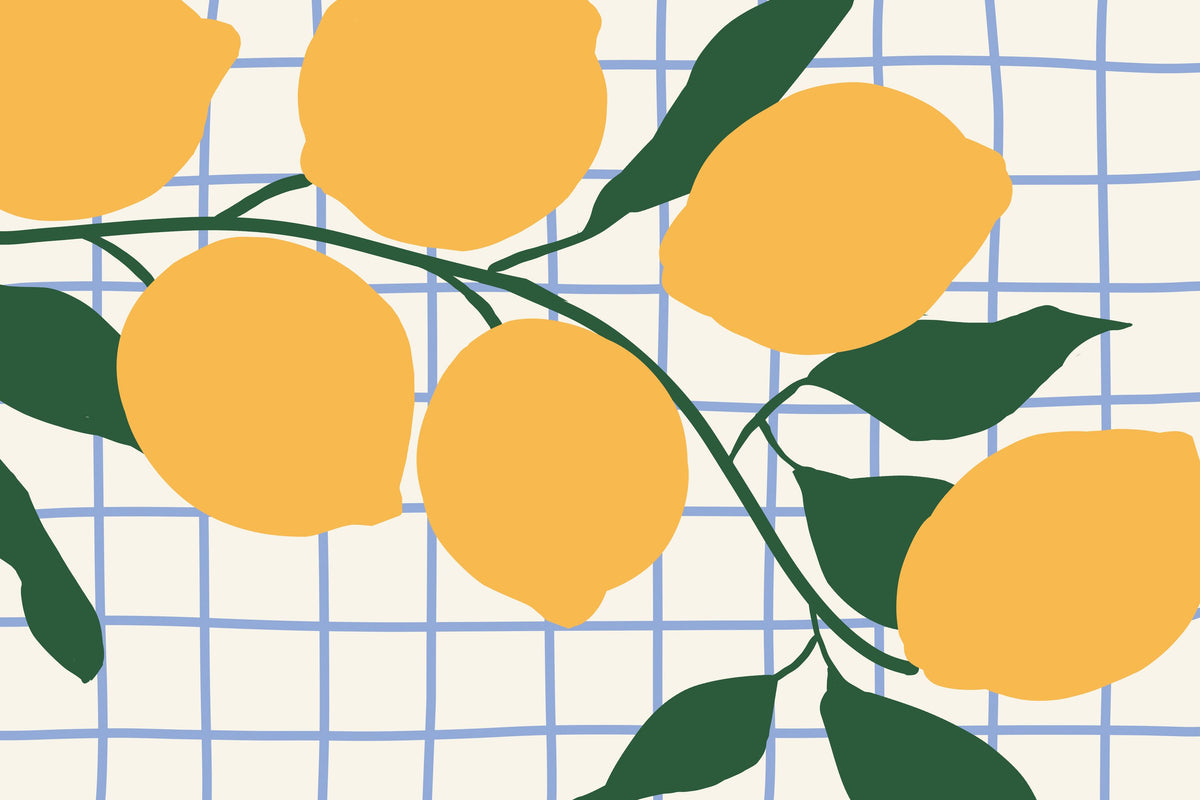 Kitchen Lemons Mural Wallpaper - pure wallpaper artwork