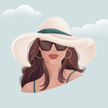 Beach Girl II Mural Wallpaper - pure wallpaper artwork