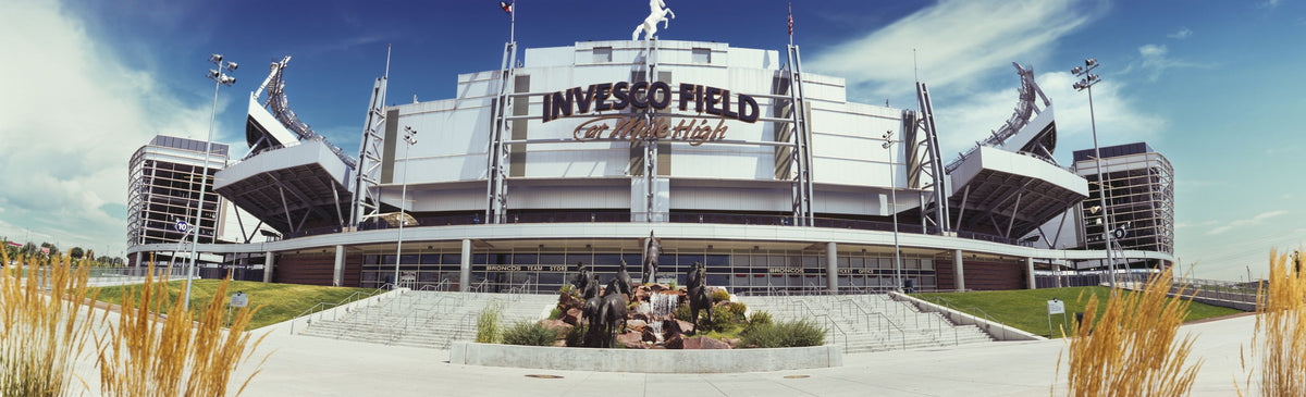 Mile High Stadium Bronco Mural Wallpaper - pure wallpaper artwork