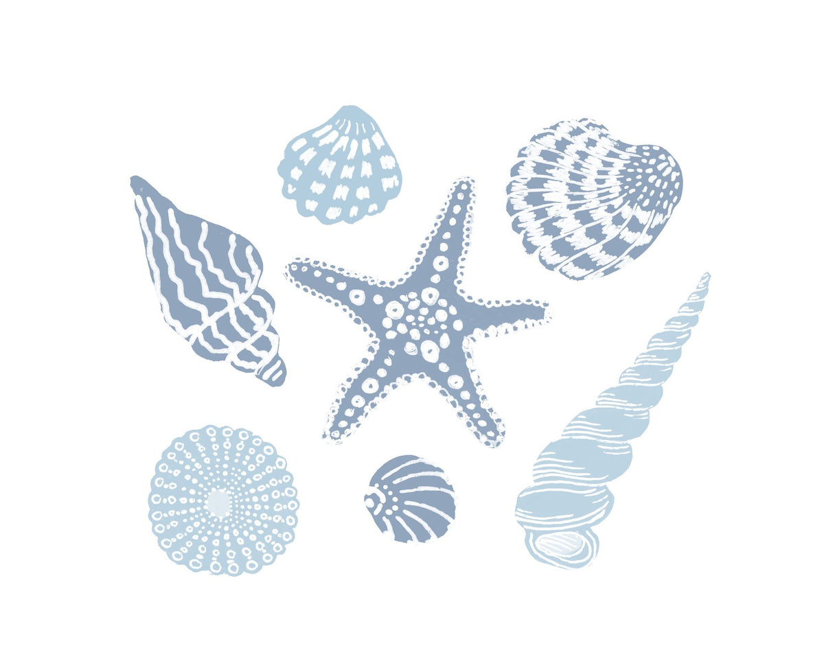 Shells on the Shore II Mural Wallpaper - pure wallpaper artwork