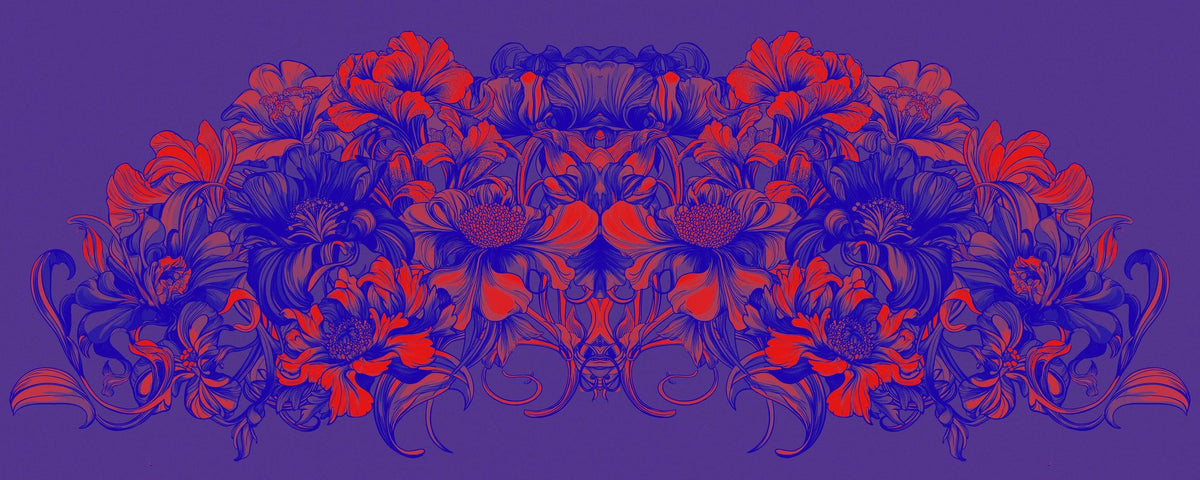 Scandi Flower II Mural Wallpaper - pure wallpaper artwork