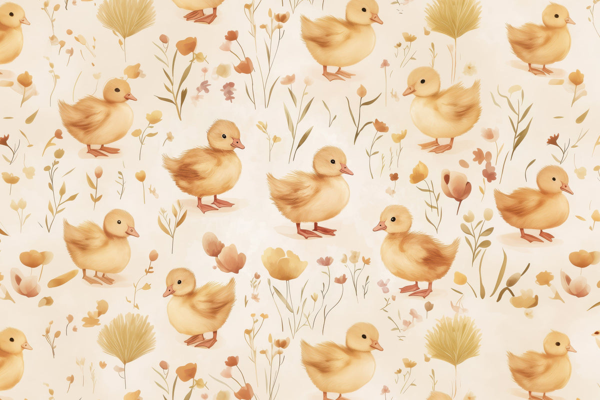 Twee Ducklings Mural Wallpaper - pure wallpaper artwork