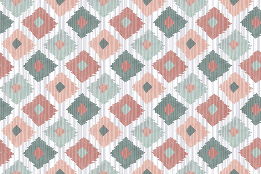 Ikat Pattern V Mural Wallpaper