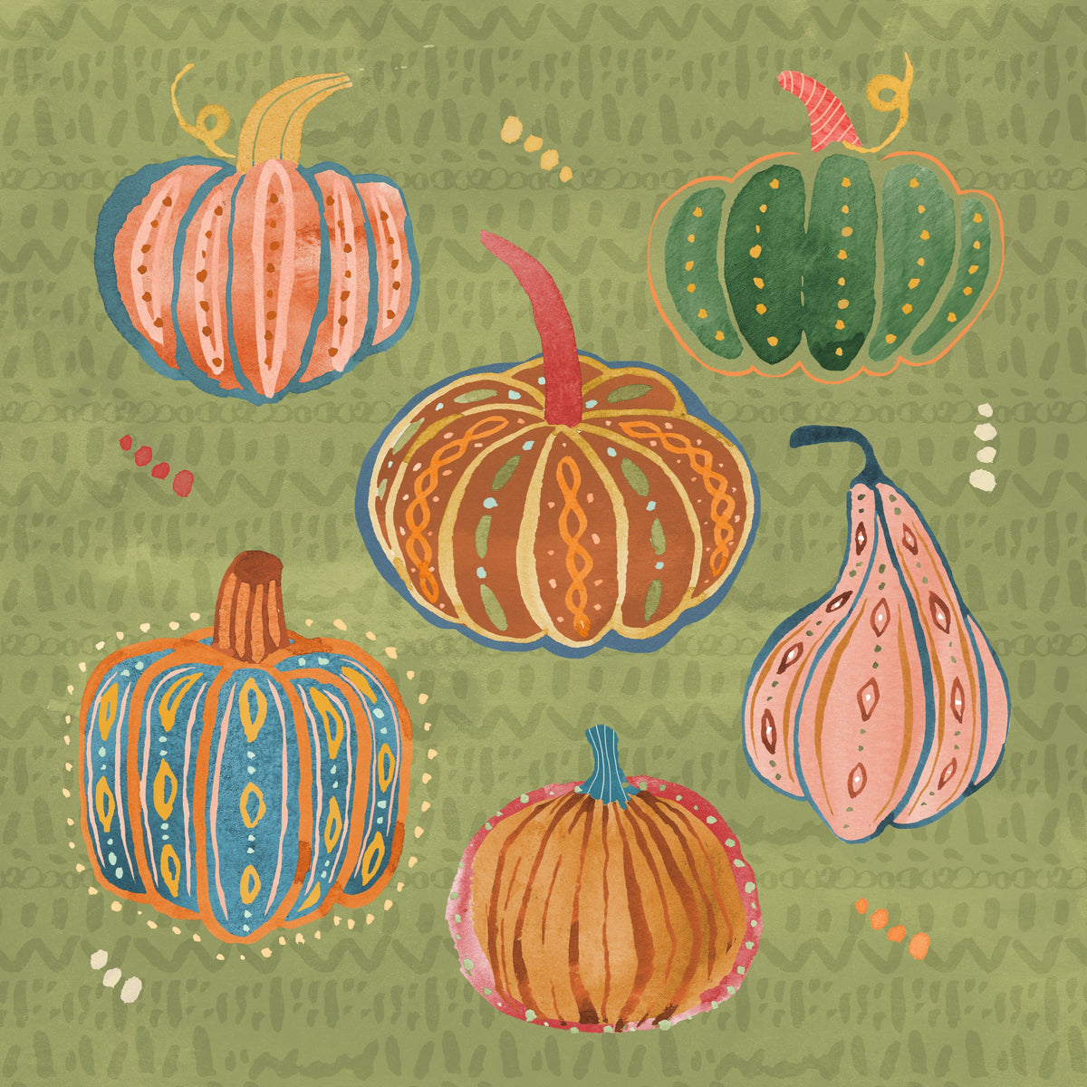 Harvest Whimsy III Mural Wallpaper - pure wallpaper artwork