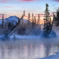 Policemans Creek and Pigeon Mountain Blue Mural Wallpaper - pure wallpaper artwork