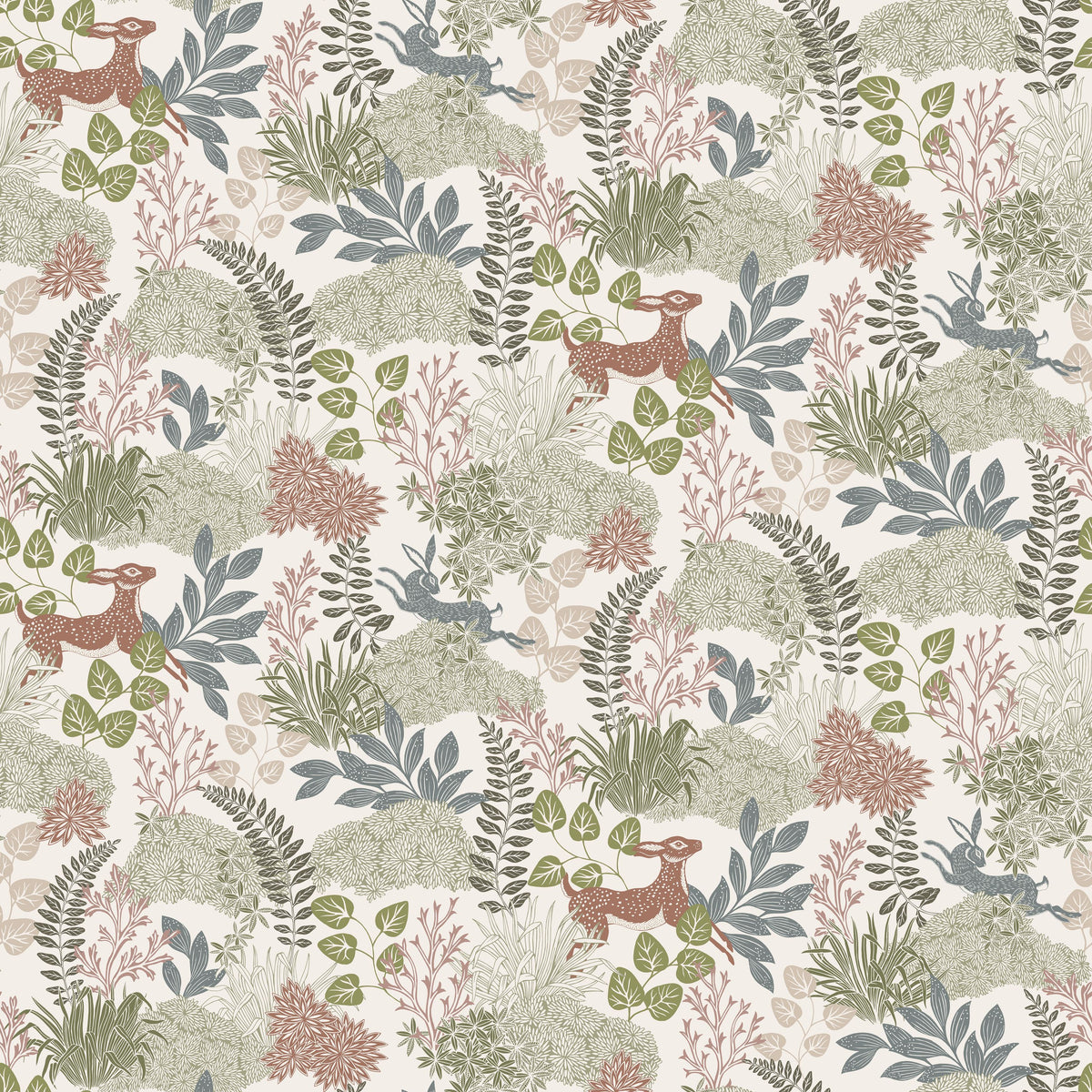 Wild and Free Pattern, Eggshell Mural Wallpaper - pure wallpaper artwork