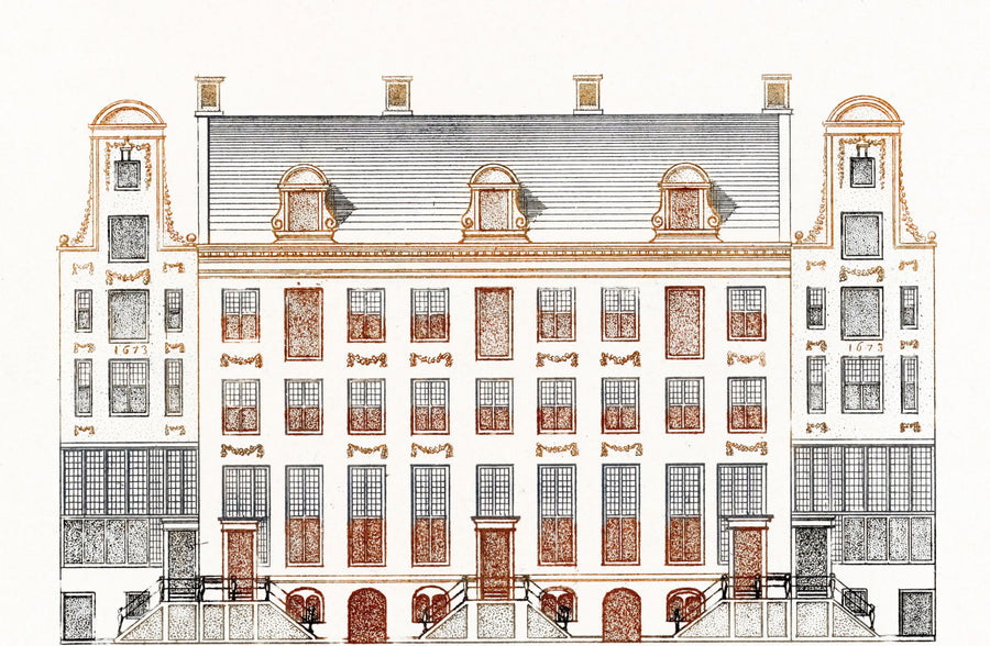 Amsterdam Canal Houses IV Mural Wallpaper
