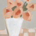 Floral on Checks Mural Wallpaper - pure wallpaper artwork