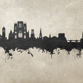 York England Skyline Concrete Mural Wallpaper - pure wallpaper artwork