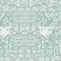 Flowers and Berries Teal Mural Wallpaper - pure wallpaper artwork