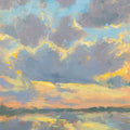 Twilight Reflections Mural Wallpaper - Neutral Tone - pure wallpaper artwork