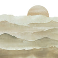 Sunrise Mountain View, Beige Mural Wallpaper - pure wallpaper artwork