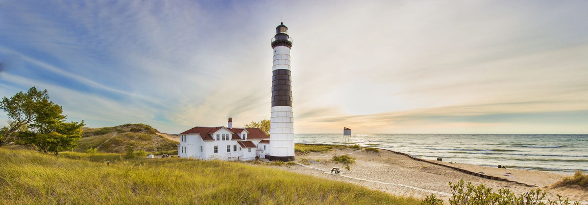 Coastal Lighthouse Beacon Mural Wallpaper - pure wallpaper artwork