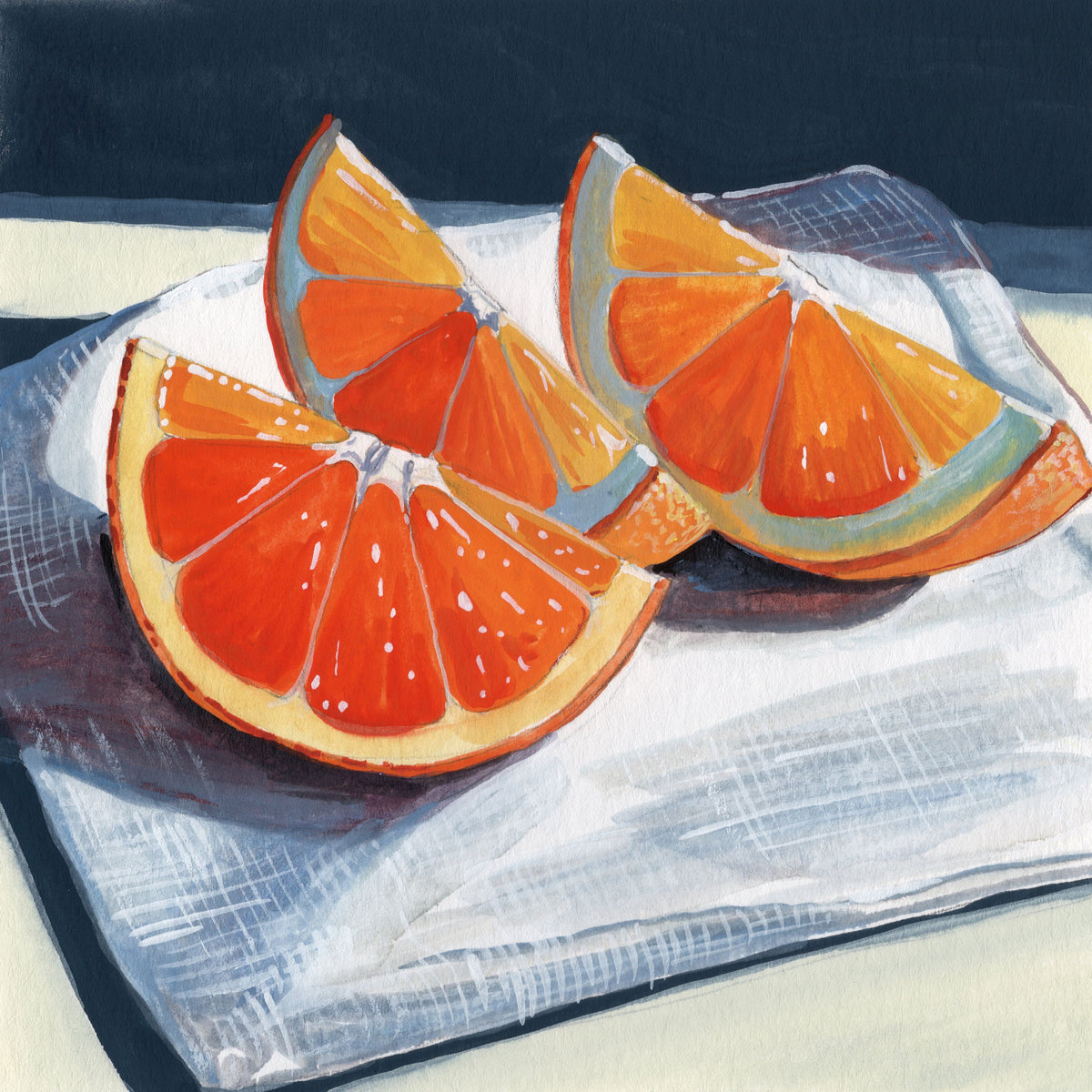 Oranges Catching the Light Mural Wallpaper - pure wallpaper artwork