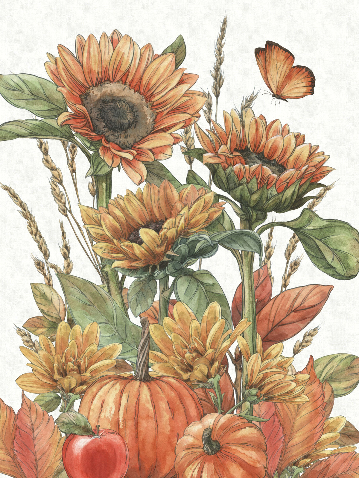 Harvest Home IX Mural Wallpaper - pure wallpaper artwork