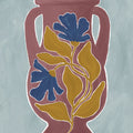 Modern Floral Vase II Mural Wallpaper - pure wallpaper artwork